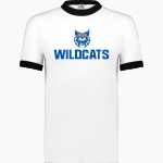 WELCH HIGH SCHOOL WILDCATS Augusta Adult Ringer T-Shirt Front Thumbnail