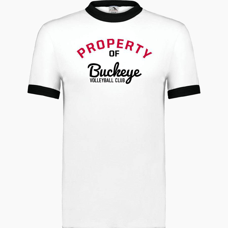 Buckeye Volleyball Club <span class="pdp-name-mascot">Buckeye Volleyball Club</span> Augusta Adult Ringer T-Shirt