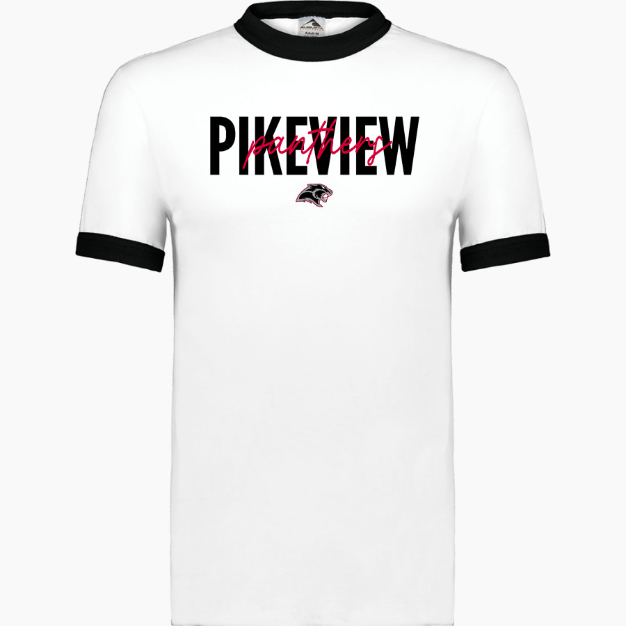 PIKEVIEW HIGH SCHOOL PANTHERS <span class="pdp-name-mascot">PIKEVIEW PANTHERS</span> Augusta Adult Ringer T-Shirt