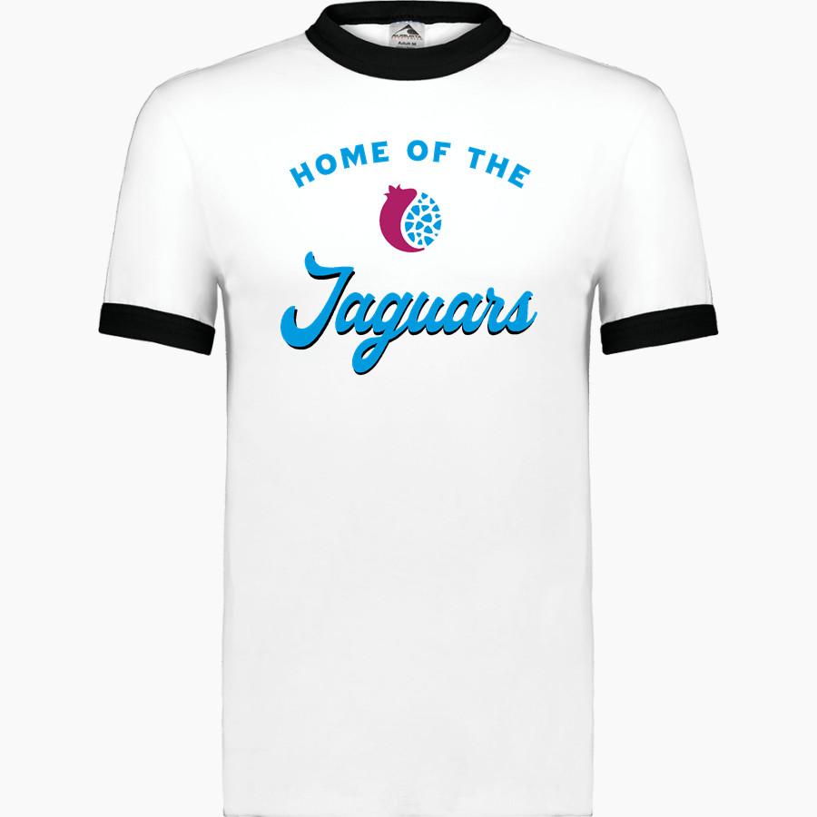 Frankel Jewish Academy Jaguars official sideline store <span class="pdp-name-mascot">Frankel Jewish Academy Jaguars</span> Augusta Adult Ringer T-Shirt