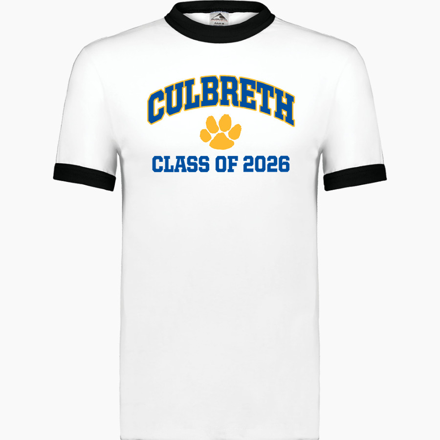 CULBRETH Cougars <span class="pdp-name-mascot">GREY CULBRETH MIDDLE SCHOOL Cougars</span> Augusta Adult Ringer T-Shirt