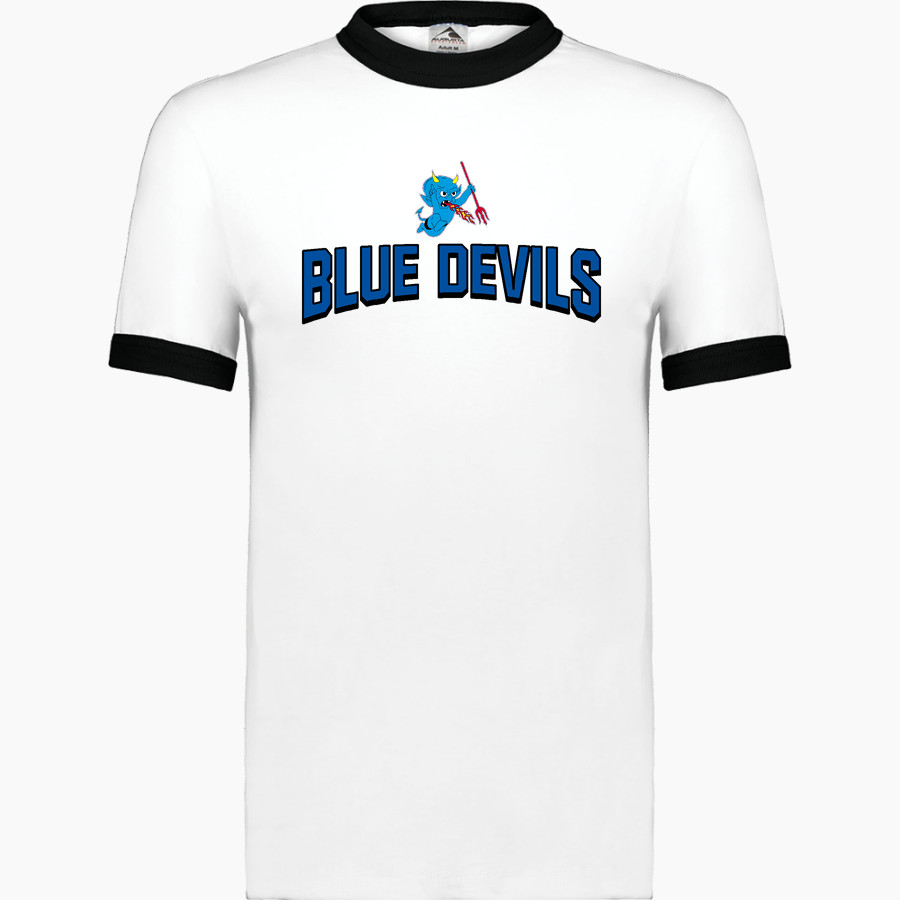 Roscoe Blue Devils <span class="pdp-name-mascot">Roscoe High School</span> Augusta Adult Ringer T-Shirt