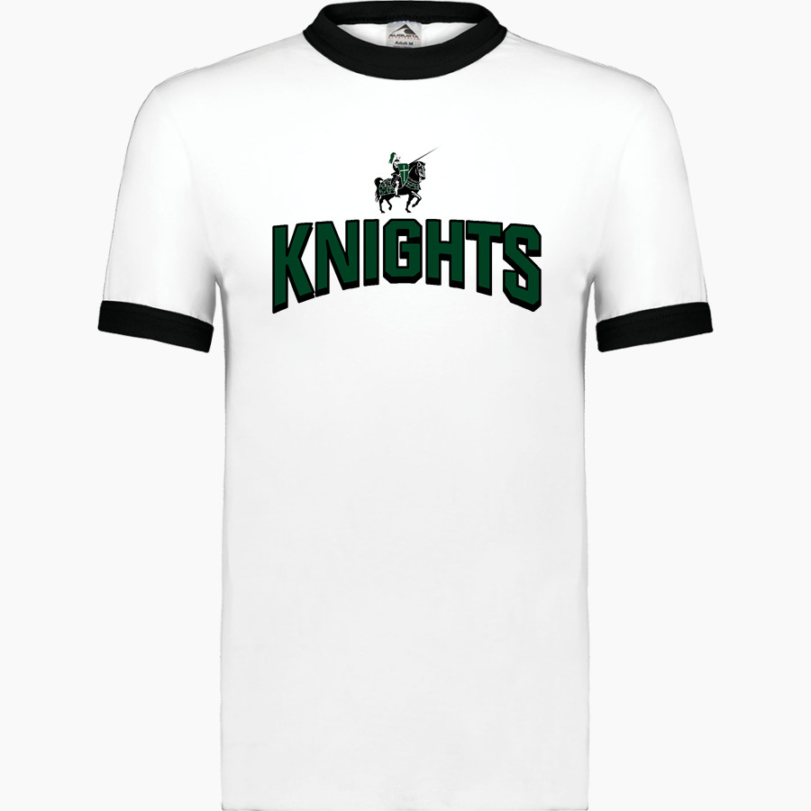 Holy Rosary Academy Knights <span class="pdp-name-mascot">Holy Rosary Academy Knights</span> Augusta Adult Ringer T-Shirt