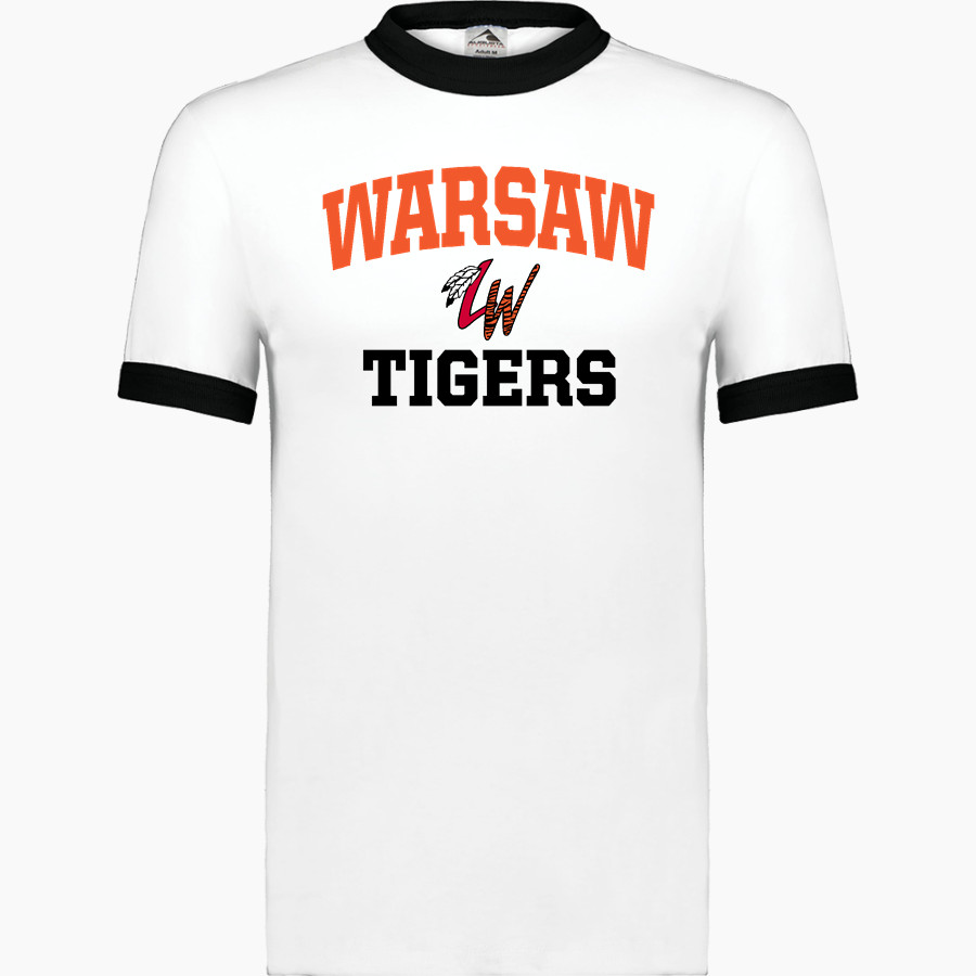 WARSAW HIGH SCHOOL TIGERS <span class="pdp-name-mascot">WARSAW TIGERS</span> Augusta Adult Ringer T-Shirt