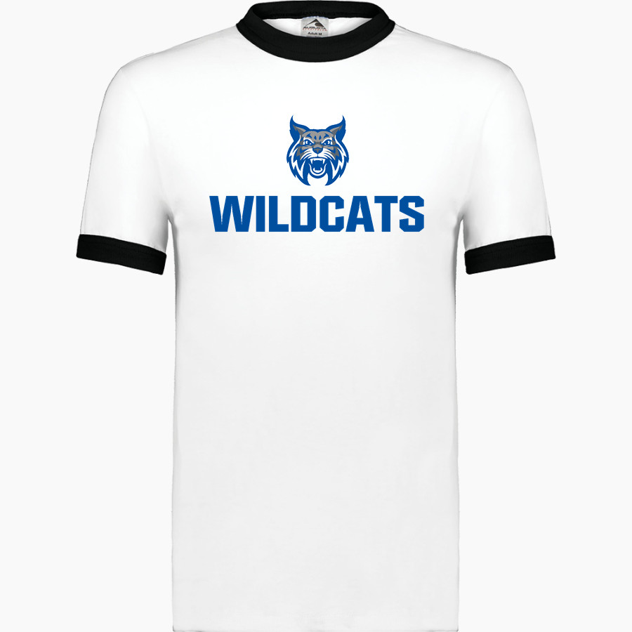 WELCH HIGH SCHOOL WILDCATS Augusta Adult Ringer T-Shirt