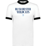 BLANCHESTER HIGH SCHOOL WILDCATS <span class="pdp-name-mascot">BLANCHESTER WILDCATS</span> Augusta Adult Ringer T-Shirt Front Thumbnail