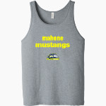 Mahone Mustangs Bella + Canvas Men's Jersey Tank Front Thumbnail
