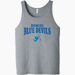 Roscoe Blue Devils Bella + Canvas Men's Jersey Tank Front Thumbnail