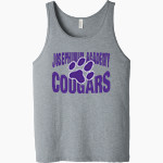 Josephinum Academy of the Sacred Heart <span class="pdp-name-mascot">Josephinum Academy Cougars</span> Bella + Canvas Men's Jersey Tank Front Thumbnail