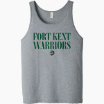 FORT KENT WARRIORS <span class="pdp-name-mascot">COMMUNITY WARRIORS</span> Bella + Canvas Men's Jersey Tank Front Thumbnail