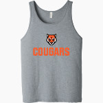 Lassen Community College Cougars <span class="pdp-name-mascot">Lassen Community College Cougars</span> Bella + Canvas Men's Jersey Tank Front Thumbnail