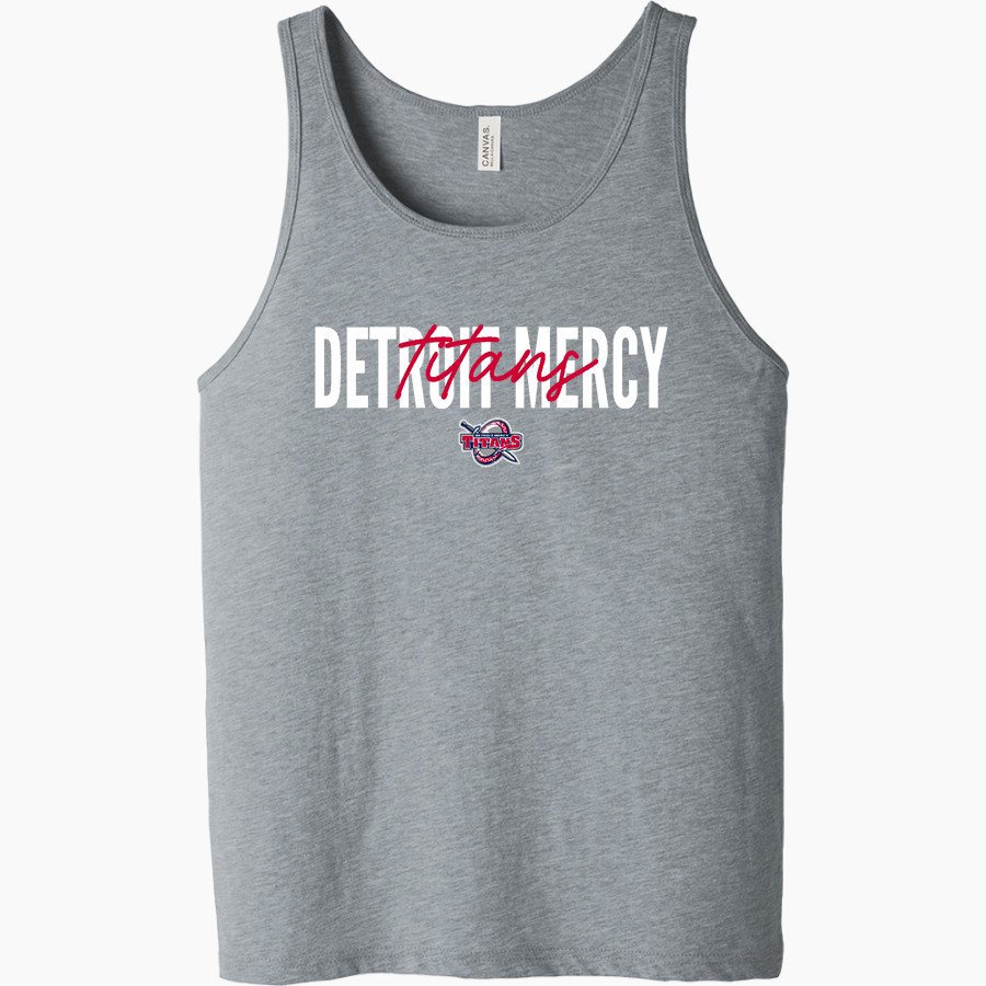 Detroit Mercy Titans Sideline Store <span class="pdp-name-mascot">UDM Titans</span> Bella + Canvas Men's Jersey Tank