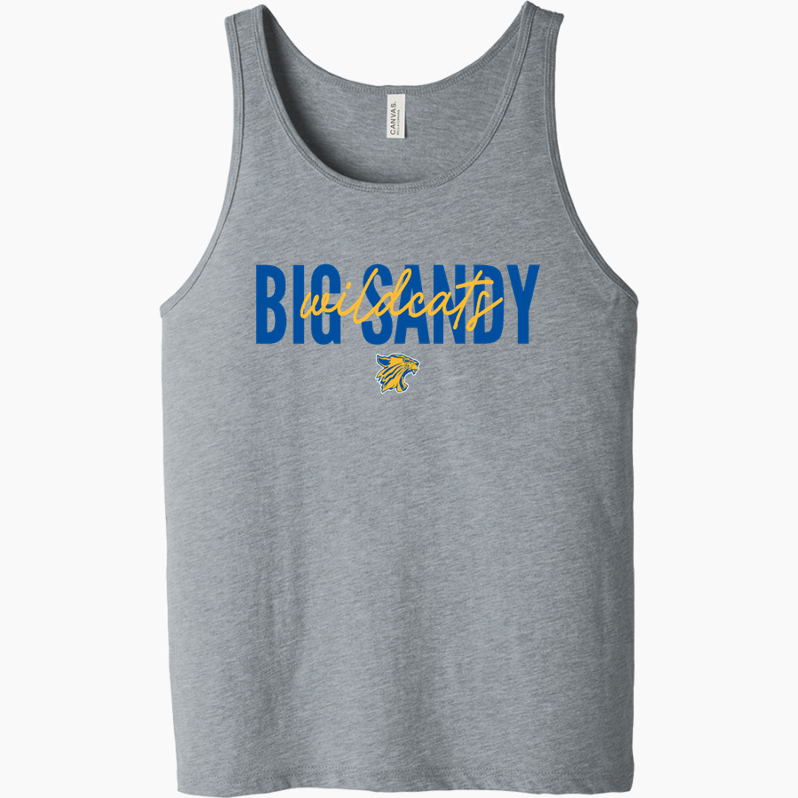 BIG SANDY HIGH SCHOOL WILDCATS <span class="pdp-name-mascot">BIG SANDY WILDCATS</span> Bella + Canvas Men's Jersey Tank