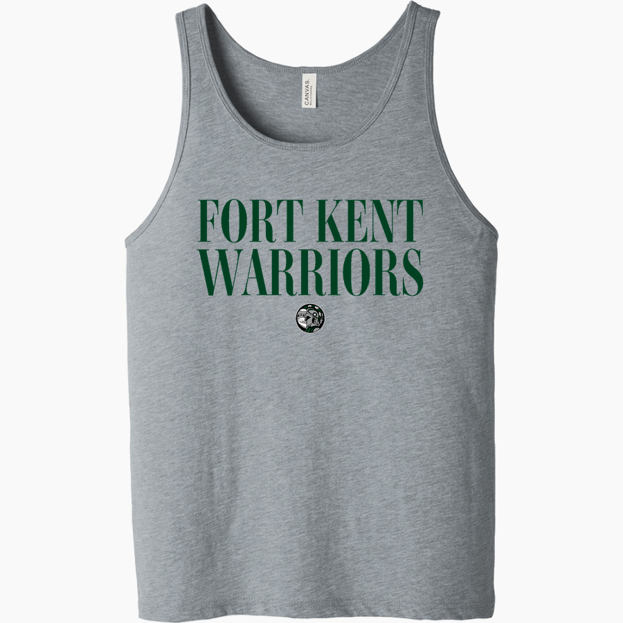 FORT KENT WARRIORS <span class="pdp-name-mascot">COMMUNITY WARRIORS</span> Bella + Canvas Men's Jersey Tank