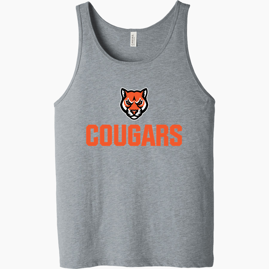 Lassen Community College Cougars <span class="pdp-name-mascot">Lassen Community College Cougars</span> Bella + Canvas Men's Jersey Tank