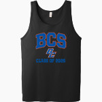 F C Boyd Christian School Broncos Bella + Canvas Men's Jersey Tank Front Thumbnail
