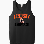 LINDSAY SCHOOL DISTRICT 9 LEOPARDS <span class="pdp-name-mascot">LINDSAY LEOPARDS</span> Bella + Canvas Men's Jersey Tank Front Thumbnail