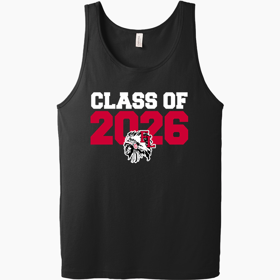 FORT LORAMIE HIGH SCHOOL REDSKINS <span class="pdp-name-mascot">FORT LORAMIE REDSKINS</span> Bella + Canvas Men's Jersey Tank