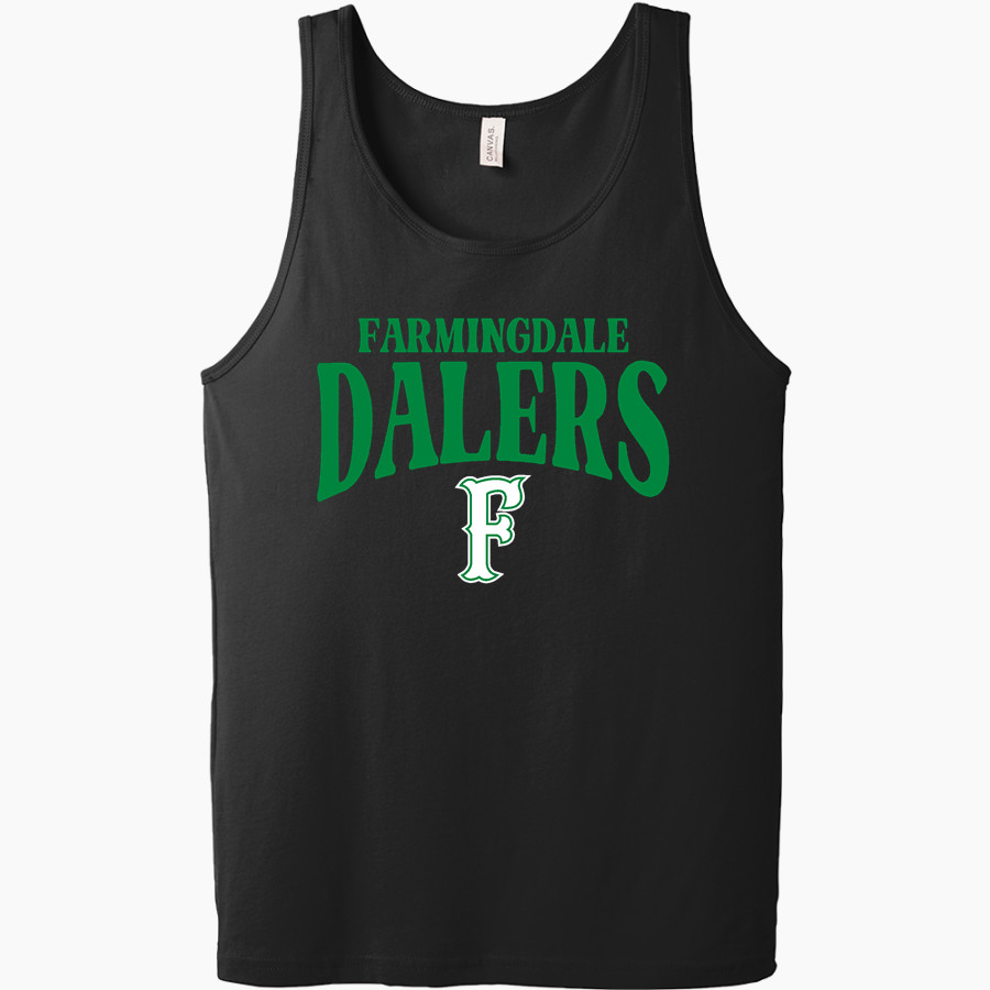 FARMINGDALE HIGH SCHOOL DALERS <span class="pdp-name-mascot">FARMINGDALE DALERS</span> Bella + Canvas Men's Jersey Tank