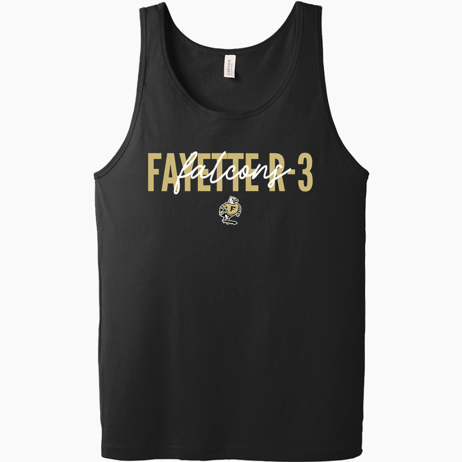 FAYETTE R-3 HIGH SCHOOL FALCONS <span class="pdp-name-mascot">FAYETTE R-3 FALCONS</span> Bella + Canvas Men's Jersey Tank