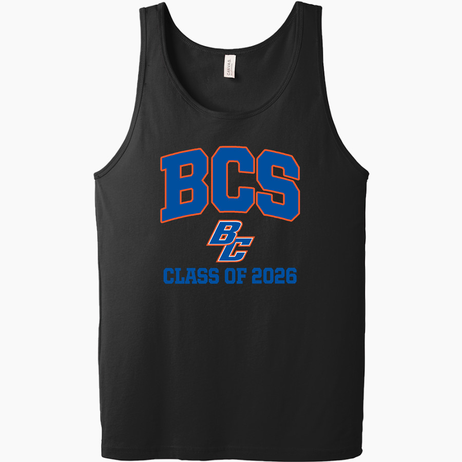 F C Boyd Christian School Broncos Bella + Canvas Men's Jersey Tank