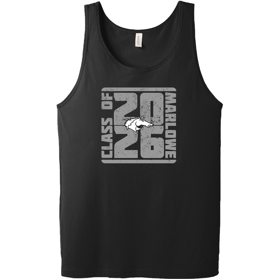 Marlowe Mustangs <span class="pdp-name-mascot">Marlowe Mustangs</span> BELLA+CANVAS Men's Jersey Tank