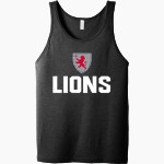CAIR PARAVEL LATIN SCHOOL LIONS <span class="pdp-name-mascot">CAIR PARAVEL LATIN LIONS</span> Bella + Canvas Men's Jersey Tank Front Thumbnail
