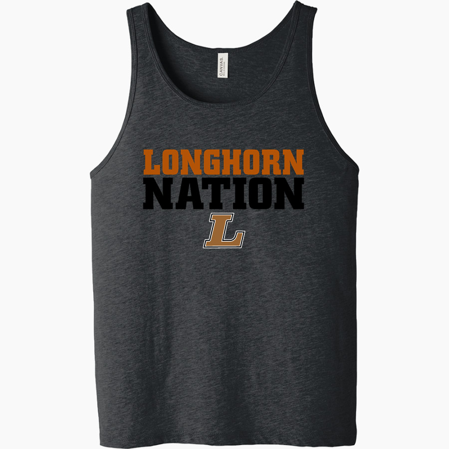Sycamore Longhorns <span class="pdp-name-mascot">Sycamore Elementary School Longhorns</span> Bella + Canvas Men's Jersey Tank