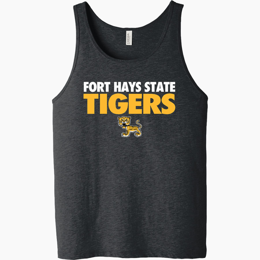 Fort Hays State University Tigers Bella + Canvas Men's Jersey Tank