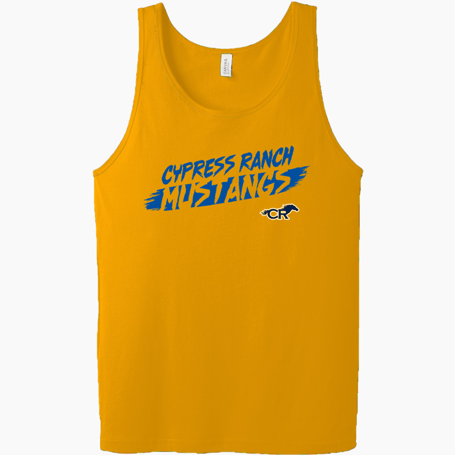CYPRESS RANCH HIGH SCHOOL MUSTANGS Bella + Canvas Men's Jersey Tank