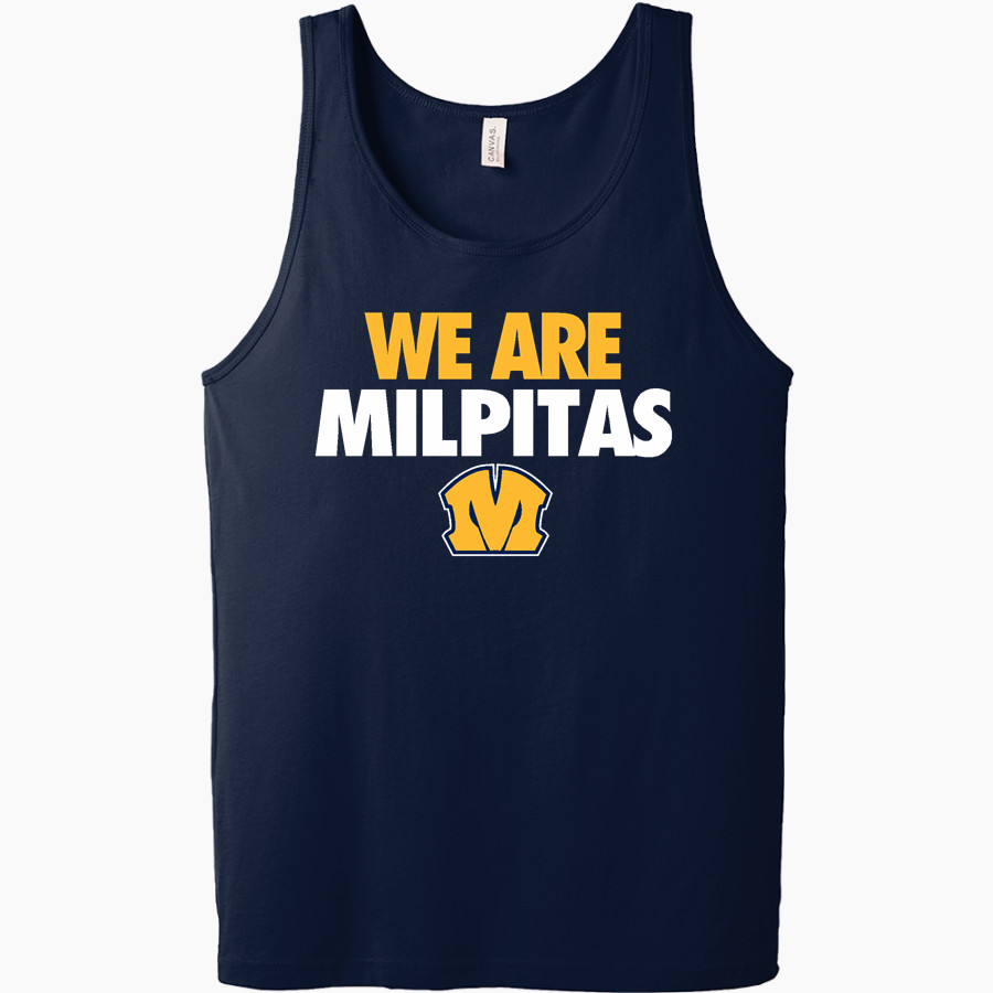 Milpitas Trojans Bella + Canvas Men's Jersey Tank