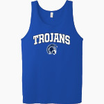 NEW KENT HIGH SCHOOL TROJANS <span class="pdp-name-mascot">NEW KENT TROJANS</span> Bella + Canvas Men's Jersey Tank Front Thumbnail