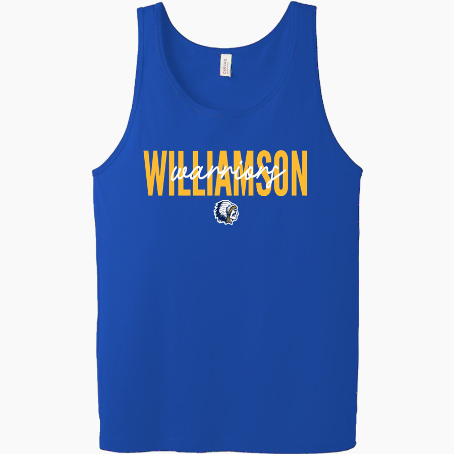 WILLIAMSON HIGH SCHOOL WARRIORS Bella + Canvas Men's Jersey Tank