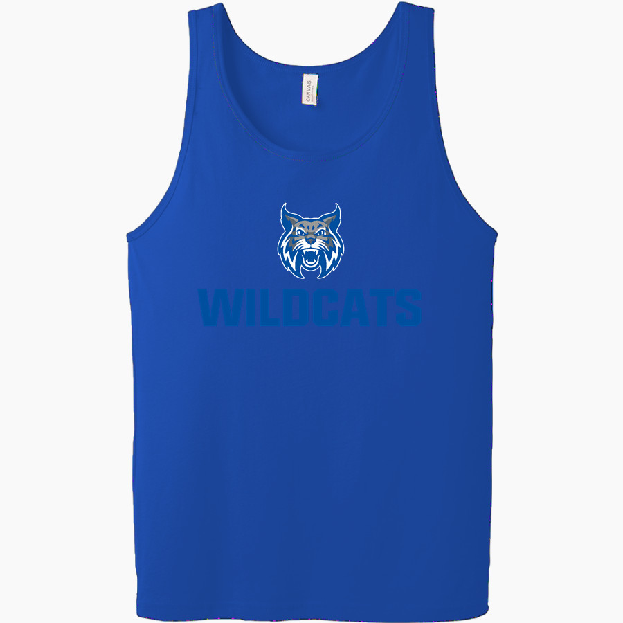 WELCH HIGH SCHOOL WILDCATS Bella + Canvas Men's Jersey Tank