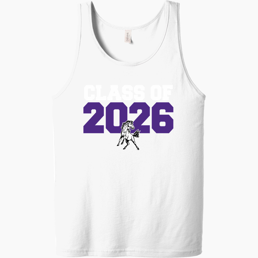 BENJAMIN HIGH SCHOOL MUSTANGS Bella + Canvas Men's Jersey Tank