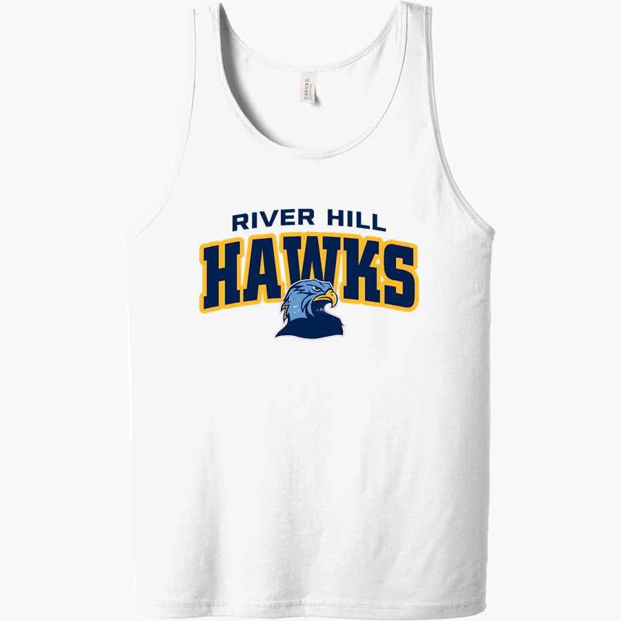 RIVER HILL HIGH SCHOOL HAWKS Bella + Canvas Men's Jersey Tank