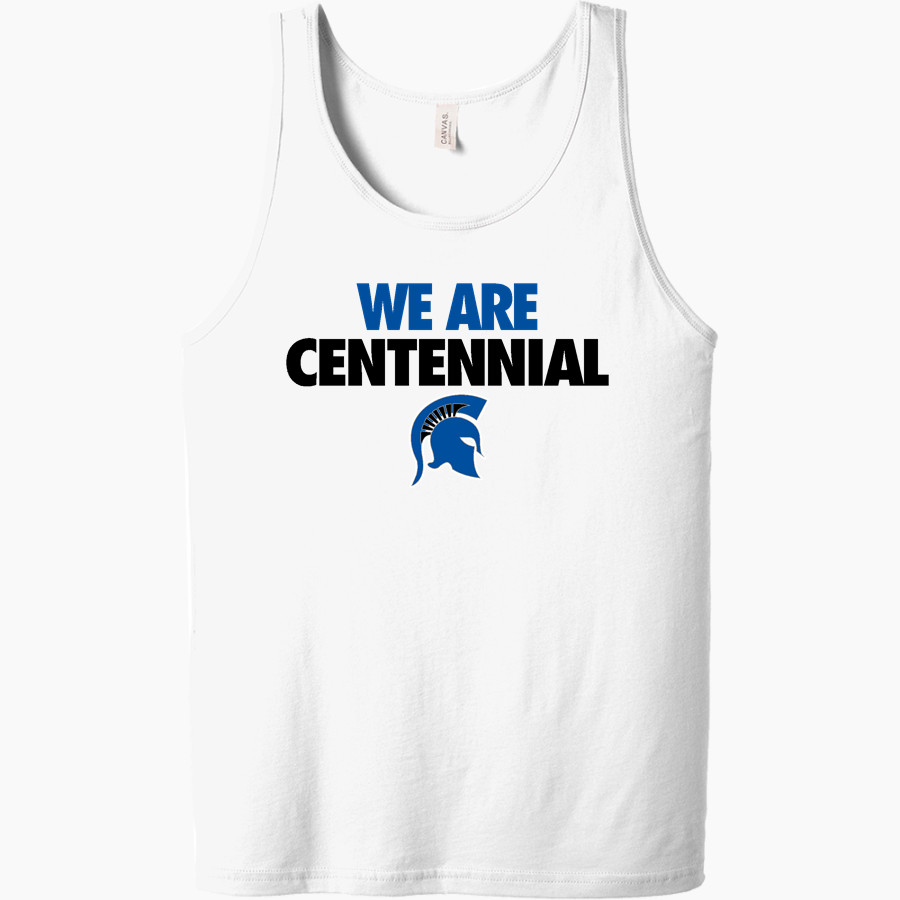 CENTENNIAL HIGH SCHOOL SPARTANS <span class="pdp-name-mascot">CENTENNIAL SPARTANS</span> Bella + Canvas Men's Jersey Tank