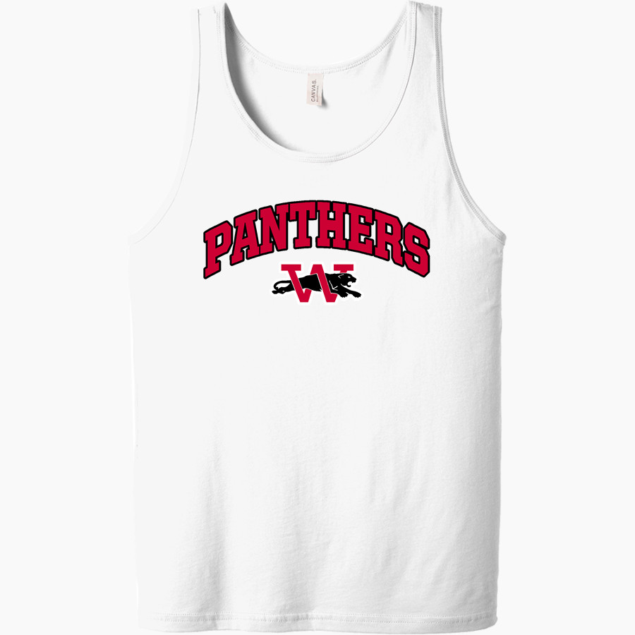 WILMOT UNION HIGH SCHOOL PANTHERS Bella + Canvas Men's Jersey Tank