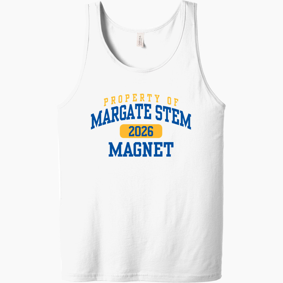 Margate STEM Spartans <span class="pdp-name-mascot">MARGATE STEM MAGNET Spartans</span> Bella + Canvas Men's Jersey Tank