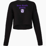 Ben Davis Giants Bella + Canvas Ladies' Cropped Fleece Crew Front Thumbnail