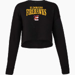 ELDORADO HIGH SCHOOL Firehawks <span class="pdp-name-mascot">ELDORADO SUNDEVILS</span> Bella + Canvas Ladies' Cropped Fleece Crew Front Thumbnail