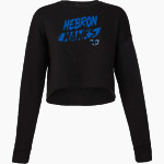 HEBRON HIGH SCHOOL HAWKS Bella + Canvas Ladies' Cropped Fleece Crew Front Thumbnail