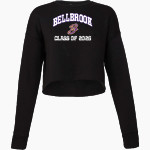 BELLBROOK GOLDEN EAGLES The Official Online Store <span class="pdp-name-mascot">BELLBROOK GOLDEN EAGLES</span> Bella + Canvas Ladies' Cropped Fleece Crew Front Thumbnail