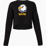 WAYNE CENTRAL HIGH SCHOOL EAGLES <span class="pdp-name-mascot">WAYNE EAGLES</span> Bella + Canvas Ladies' Cropped Fleece Crew Front Thumbnail