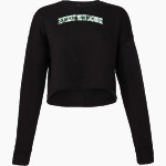 Pentucket Youth Lacrosse Pentucket <span class="pdp-name-mascot">Pentucket Youth Lacrosse</span> Bella + Canvas Ladies' Cropped Fleece Crew Front Thumbnail