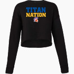 SHILOH HIGH SCHOOL TITANS <span class="pdp-name-mascot">SHILOH TITANS </span> Bella + Canvas Ladies' Cropped Fleece Crew Front Thumbnail