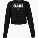 Norfolk Collegiate Oaks <span class="pdp-name-mascot">Norfolk Collegiate Oaks</span> Bella + Canvas Ladies' Cropped Fleece Crew Front Thumbnail