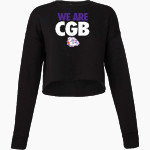 BEMENT MIDDLE SCHOOL BULLDOGS Bella + Canvas Ladies' Cropped Fleece Crew Front Thumbnail