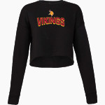 VOORHEES VIKINGS official sideline store <span class="pdp-name-mascot">VOORHEES VIKINGS</span> Bella + Canvas Ladies' Cropped Fleece Crew Front Thumbnail
