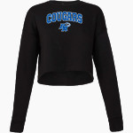 BROOKHAVEN ACADEMY INC COUGARS <span class="pdp-name-mascot">BROOKHAVEN ACADEMY INC COUGARS</span> Bella + Canvas Ladies' Cropped Fleece Crew Front Thumbnail